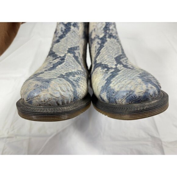 Dr.Marten's Flora Asciano Leather Snakeskin Embossed Chelsea Boot Women's Size 7 - Picture 9 of 14